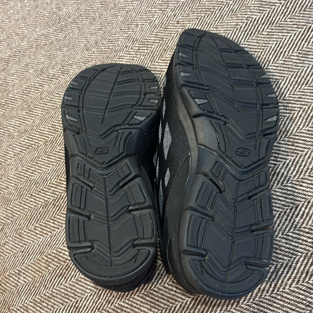 Skechers Wide Fit Memory Foam Black Sneakers Size 6.5 - Picture 6 of 7